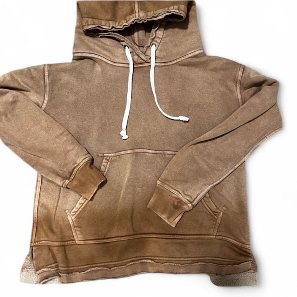 We The Free Tan and Brown Hoodie Size Xs Oversized